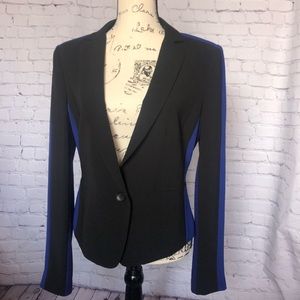 NWT BCBG “Bowie” Blazer Black/blue size M